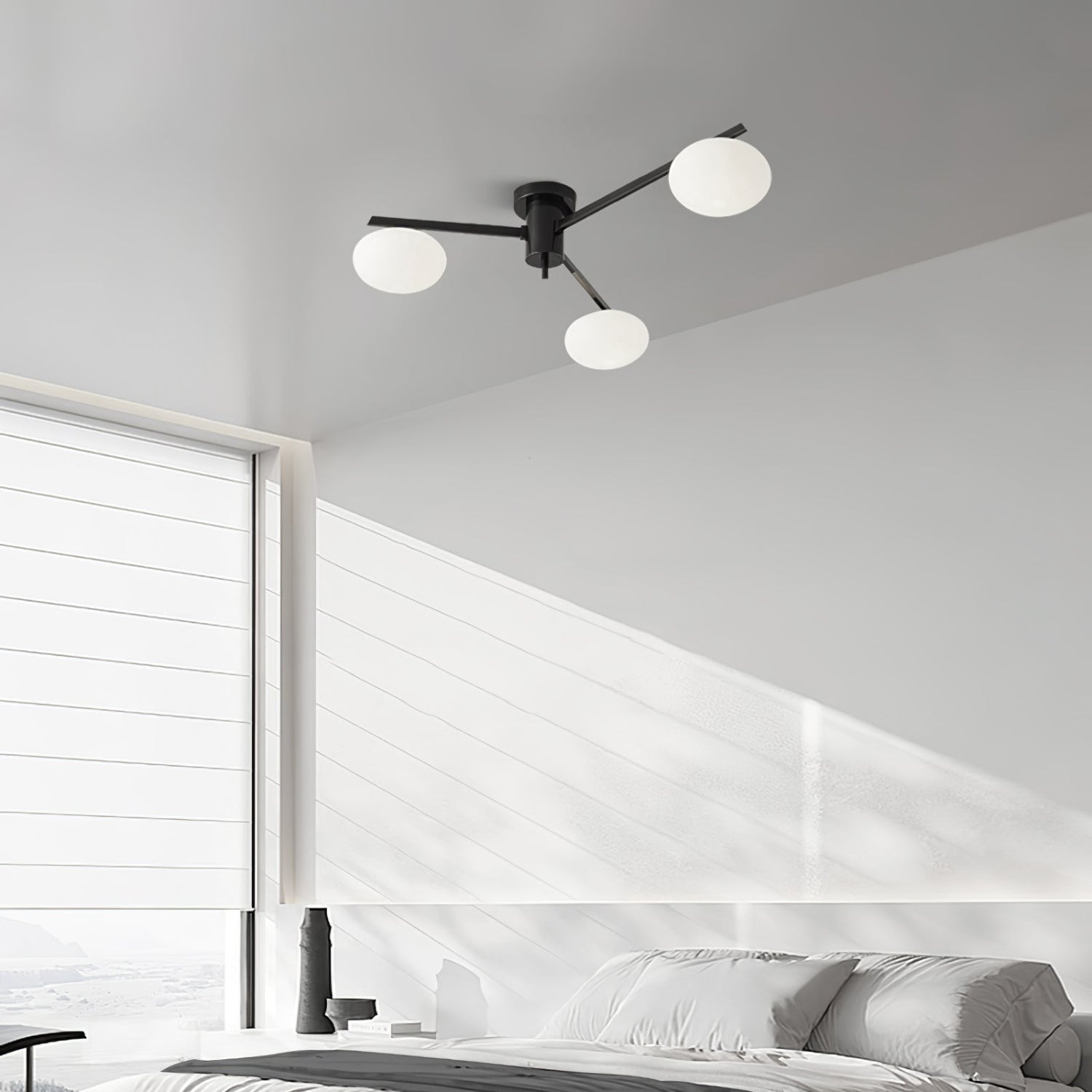 Moderne Minimalistisk Loftlampe med Elegante Ovale Pærer Loftslampe Tech Butik