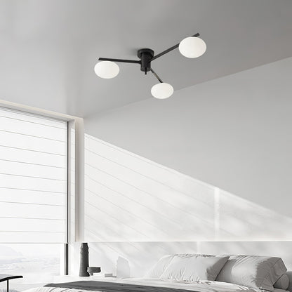 Moderne Minimalistisk Loftlampe med Elegante Ovale Pærer Loftslampe Tech Butik