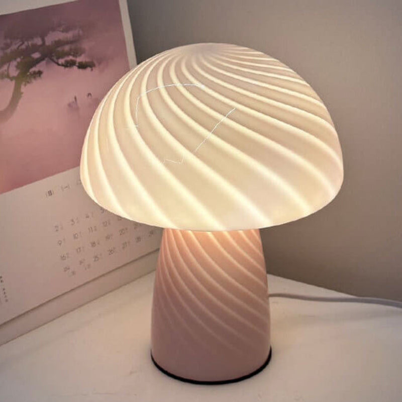 Moderne Minimalistisk Svampebordslampe i Glas til Stemningsbelysning Børnelamper Tech Butik