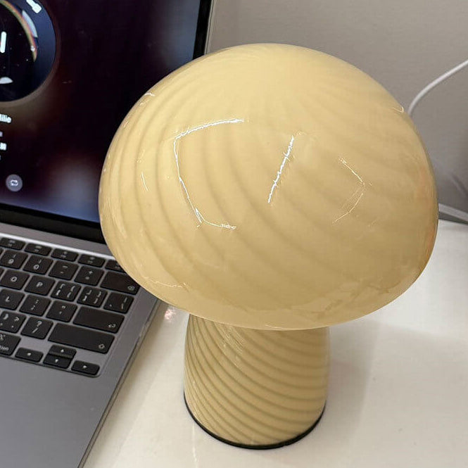 Moderne Minimalistisk Svampebordslampe i Glas til Stemningsbelysning Børnelamper Tech Butik