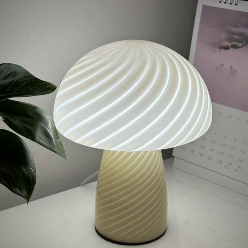 Moderne Minimalistisk Svampebordslampe i Glas til Stemningsbelysning Børnelamper Tech Butik