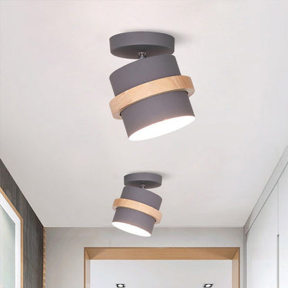 Moderne Nordisk Loftlampe med Roterbart Cylinderdesign Loftlamper Tech Butik