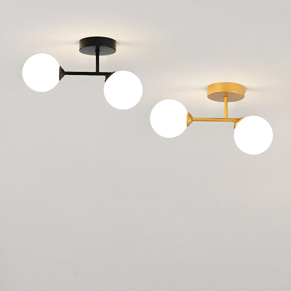 Moderne Nordisk Loftslampe i Glas til Gange og Rum Loftlamper Tech Butik