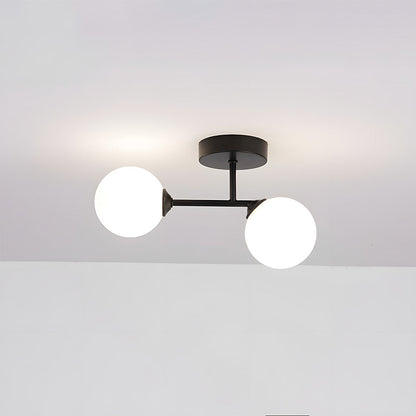 Moderne Nordisk Loftslampe i Glas til Gange og Rum Loftlamper Tech Butik