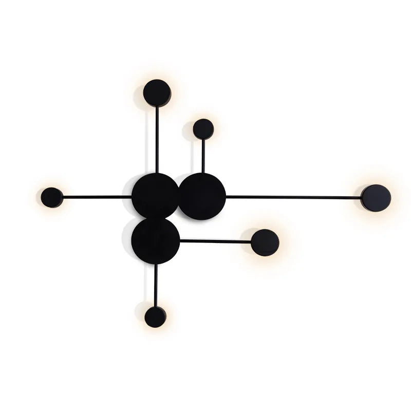 Moderne Nordisk Væglampe til Kunstneriske Rum Væglamper Tech Butik 6 Hoveder Kølig hvid