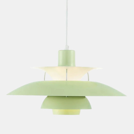Moderne Paraply-Inspireret LED Loftslampe til Elegante Rum Pendellampe Tech Butik Ren grøn Dia50cm
