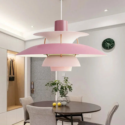 Moderne Paraply-Inspireret LED Loftslampe til Elegante Rum Pendellampe Tech Butik