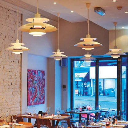 Moderne Paraply-Inspireret LED Loftslampe til Elegante Rum Pendellampe Tech Butik