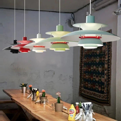 Moderne Paraply-Inspireret LED Loftslampe til Elegante Rum Pendellampe Tech Butik