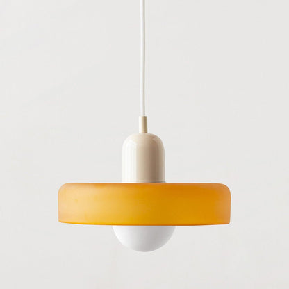 Moderne Pendel i farvet glas