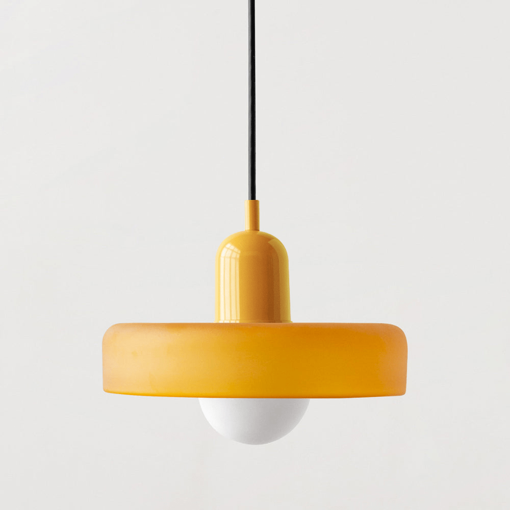 Moderne Pendel i farvet glas