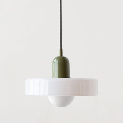 Moderne Pendel i farvet glas