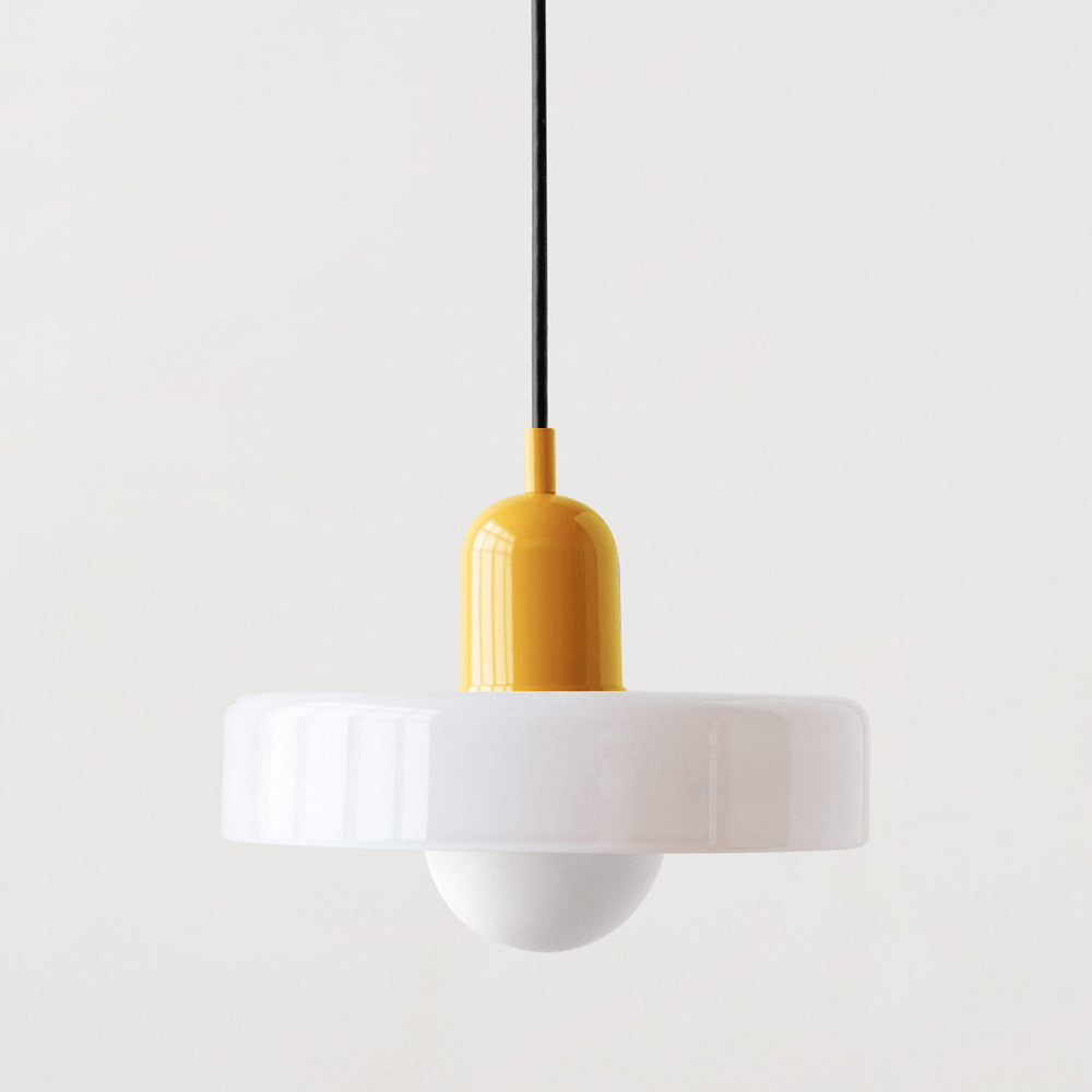 Moderne Pendel i farvet glas