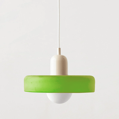 Moderne Pendel i farvet glas