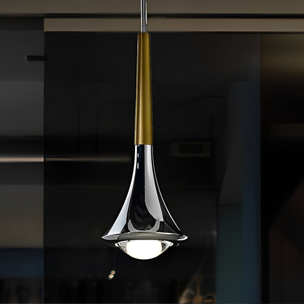 Moderne Pendellampe I Nordisk Vanddråbedesign Hængelamper Tech Butik Guld
