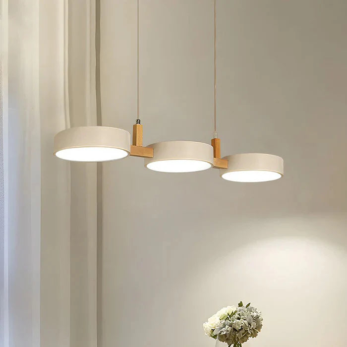 Moderne Pendellampe i Metal med Nordisk Design Pendellamper Tech Butik Hvid D77cm*h20cm Varmt lys