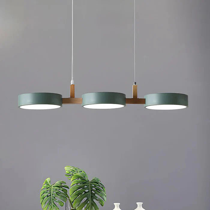 Moderne Pendellampe i Metal med Nordisk Design Pendellamper Tech Butik Grøn D77cm*h20cm Varmt lys