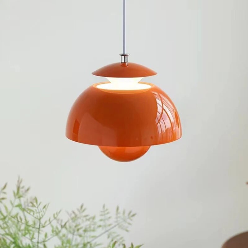 Skandinavisk Moderne LED Pendellampe – Hvor Minimalisme Møder Varm Elegance Pendellamper Tech Butik Orange