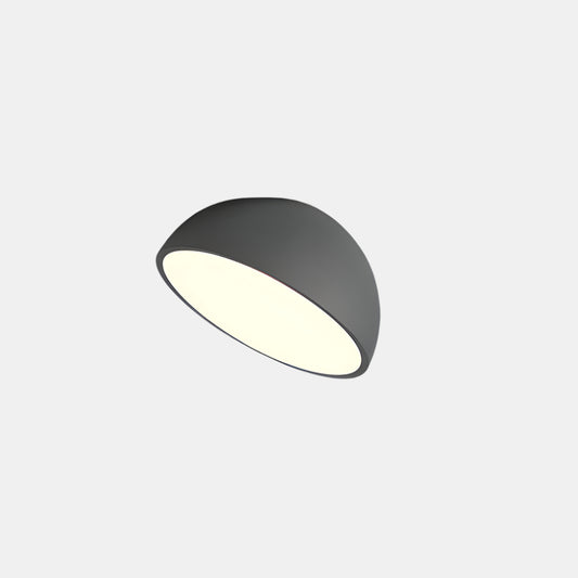 Moderne Rund LED Loftlampe Loftlamper Tech Butik Sort D20*H20cm Varmt lys