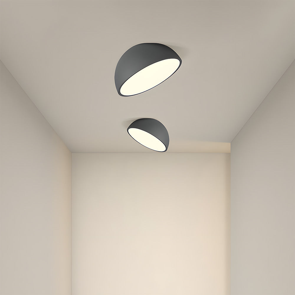 Moderne Rund LED Loftlampe Loftlamper Tech Butik Sort D40*H30cm Varmt lys