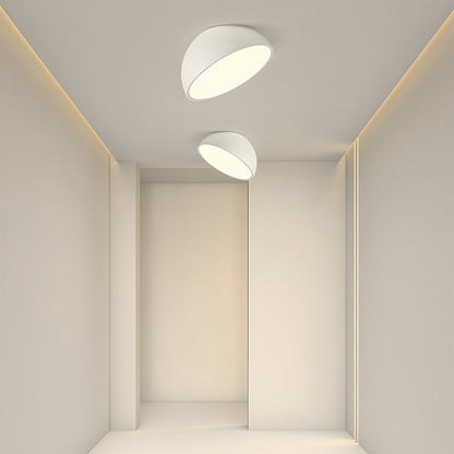 Moderne Rund LED Loftlampe Loftlamper Tech Butik Hvid D20*H20cm Varmt lys