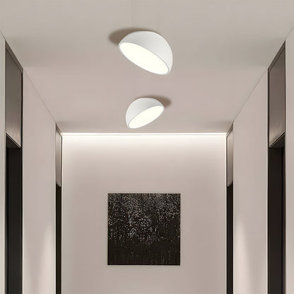 Moderne Rund LED Loftlampe Loftlamper Tech Butik Hvid D20*H20cm 3 Farveskift ved hjælp af kontakt