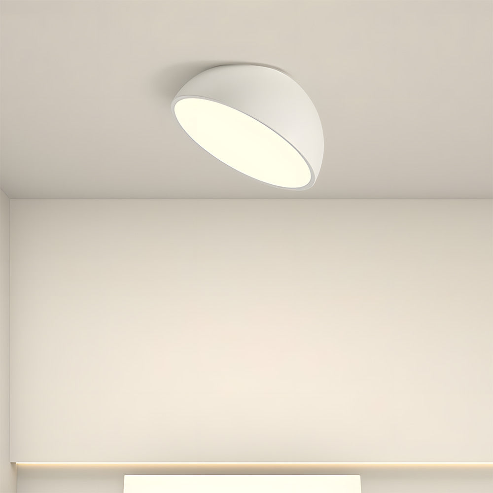 Moderne Rund LED Loftlampe Loftlamper Tech Butik Hvid D40*H30cm Varmt lys