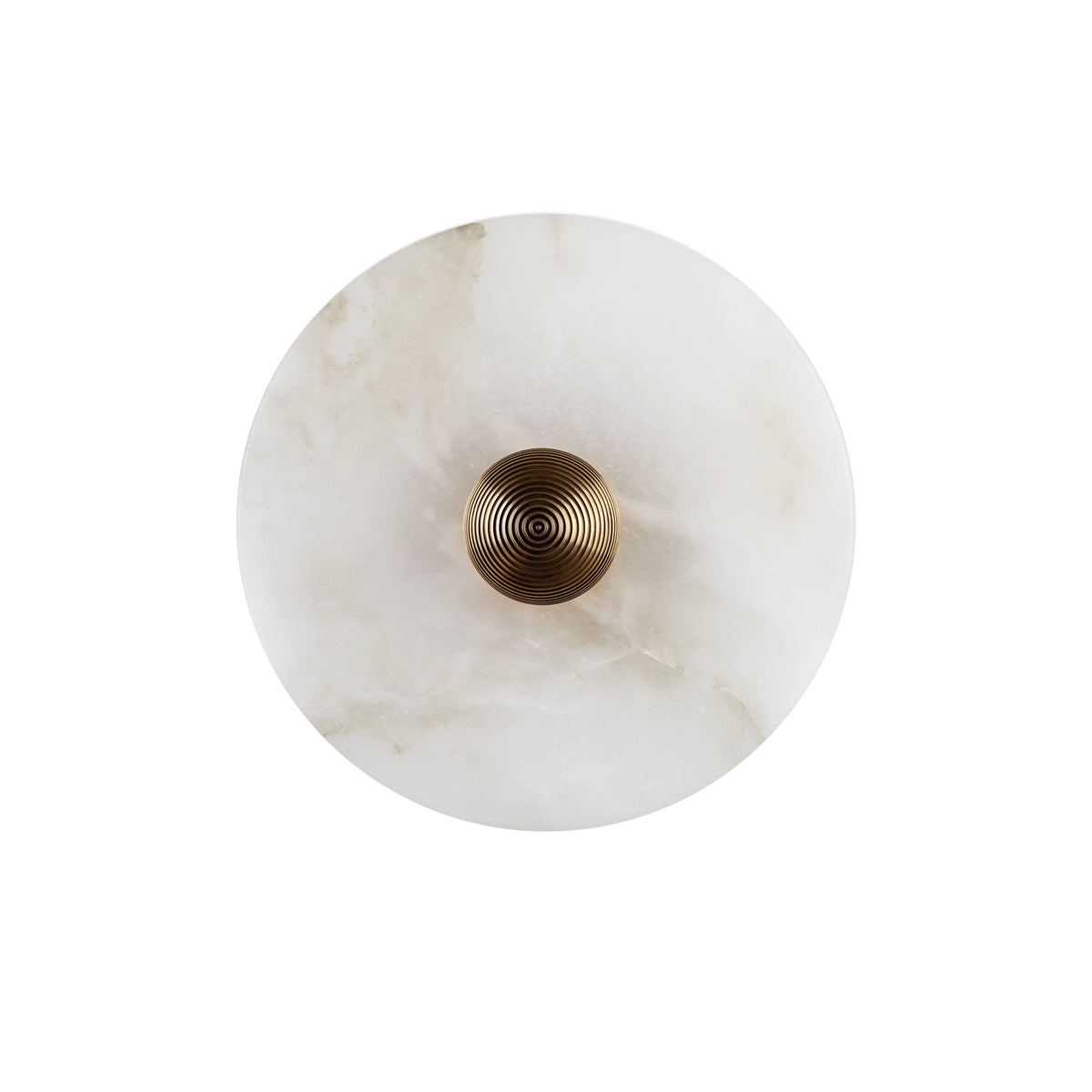 Moderne Rund Væglampe med Blødt Diffust Lys Væglampe Tech Butik Dia 30cm x B 12cm Guld & Hvid Varmt Lys