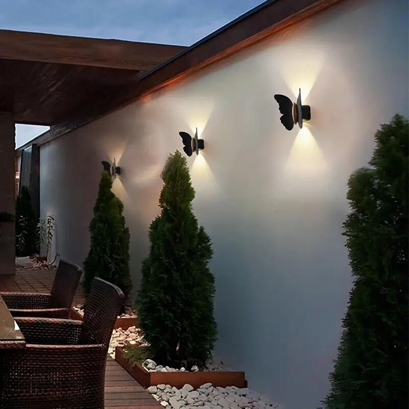Moderne Udendørs LED Væglampe med Sommerfugleform Væglamper Tech Butik