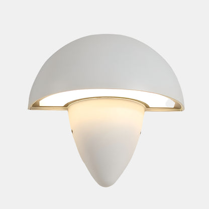 Moderne Udendørs Væglampe med Unikt Svampeformet Design Væglamper Tech Butik Hvid Kold hvid