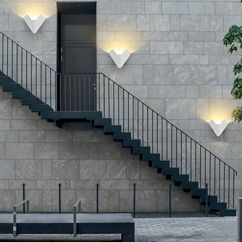 Moderne V-formet LED Væglampe til Indendørs og Udendørs Brug Væglamper Tech Butik Hvid