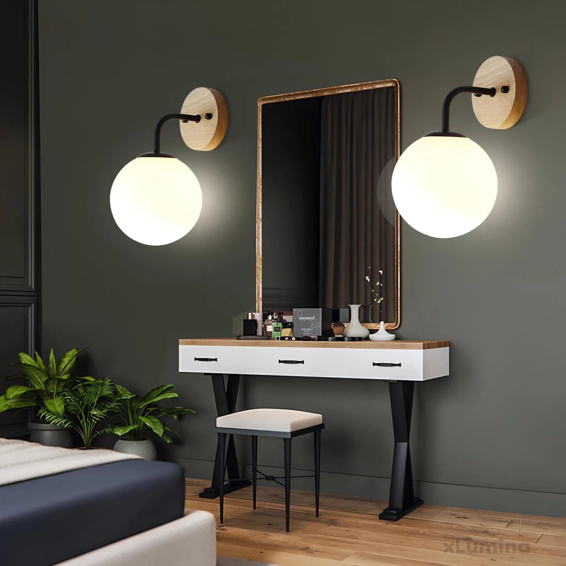 Moderne Væglampe i Glas med Minimalistisk Udtryk Væglamper Tech Butik