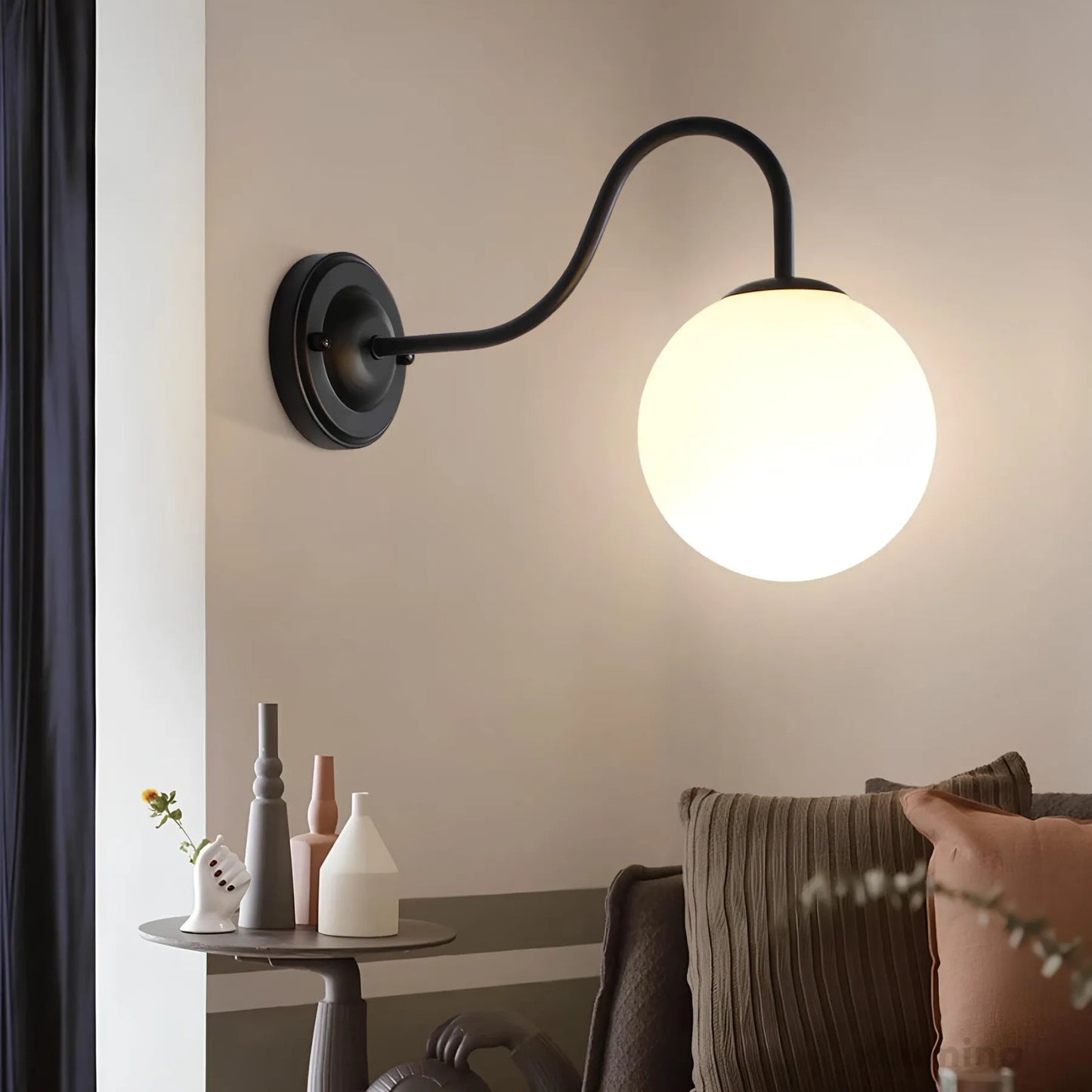 Moderne Væglampe i Glas med Minimalistisk Udtryk Væglamper Tech Butik