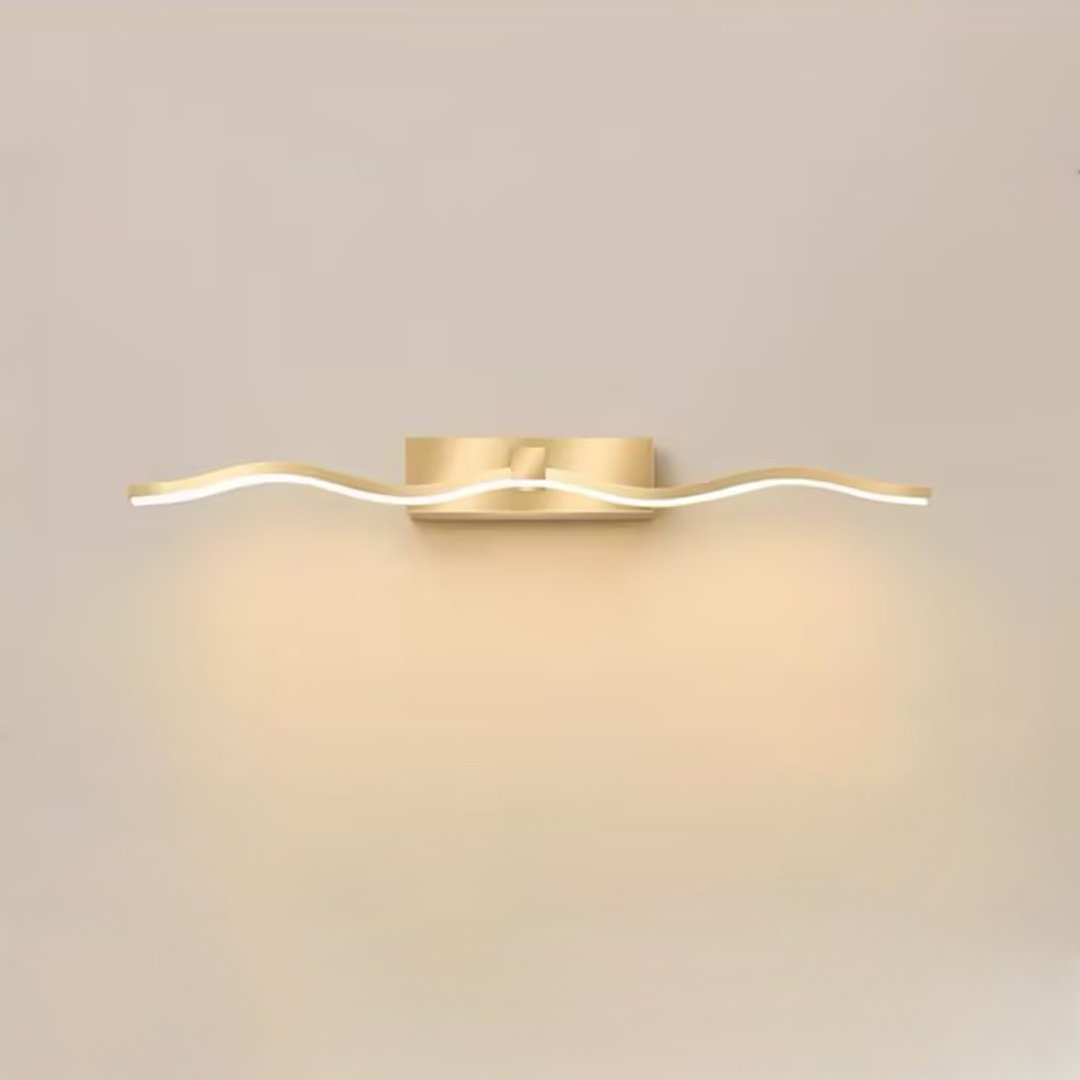 Moderne Væglampe med Bølgeinspireret Design til Indendørsbrug Væglamper Tech Butik Dia 60 cm x H 6 cm