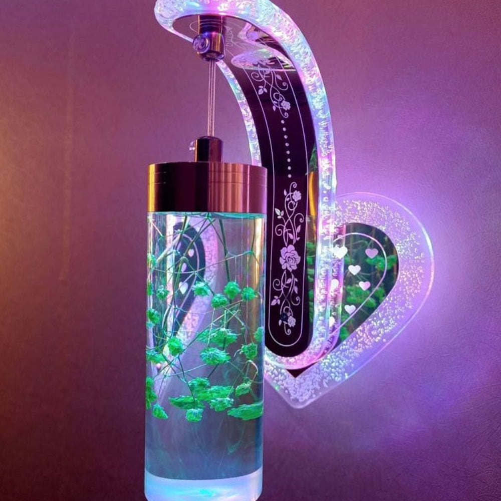 Moderne Væglampe med Blomsterdetalje Stemningsbelysning Tech Butik F