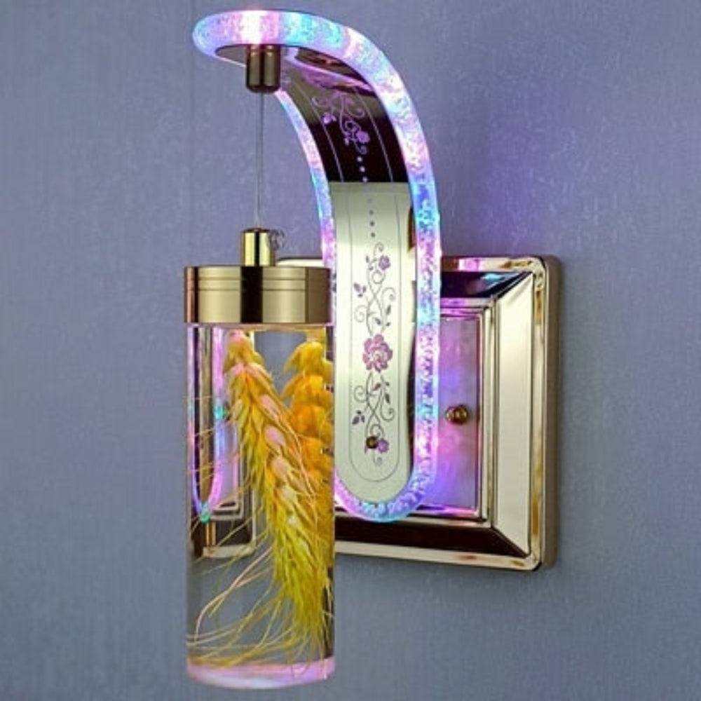 Moderne Væglampe med Blomsterdetalje Stemningsbelysning Tech Butik H