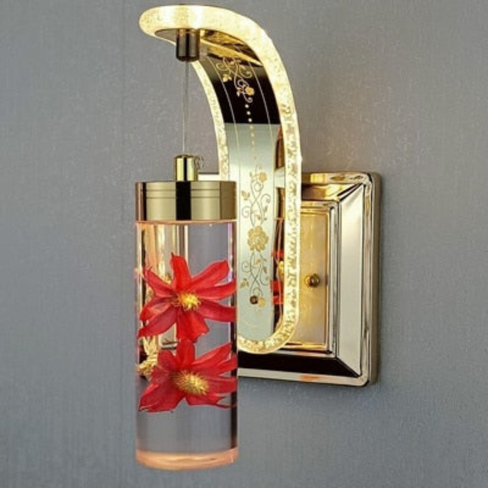Moderne Væglampe med Blomsterdetalje Stemningsbelysning Tech Butik L