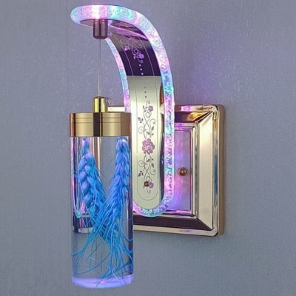 Moderne Væglampe med Blomsterdetalje Stemningsbelysning Tech Butik M