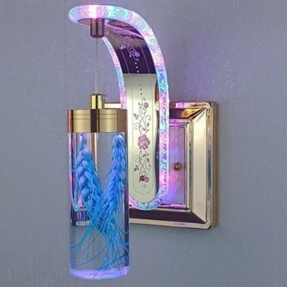Moderne Væglampe med Blomsterdetalje Stemningsbelysning Tech Butik M