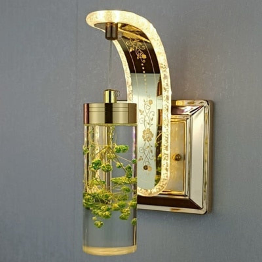 Moderne Væglampe med Blomsterdetalje Stemningsbelysning Tech Butik P