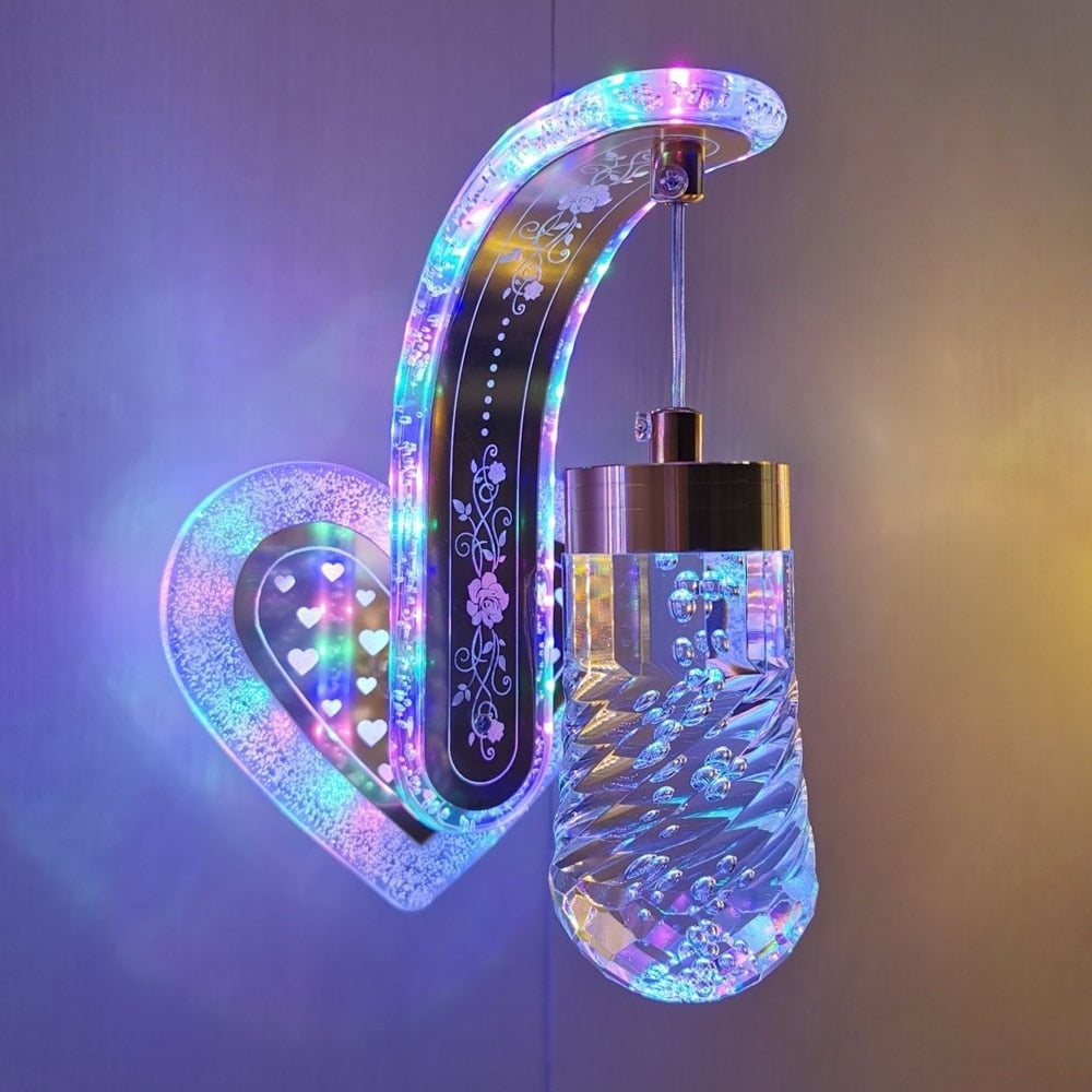 Moderne Væglampe med Blomsterdetalje Stemningsbelysning Tech Butik C