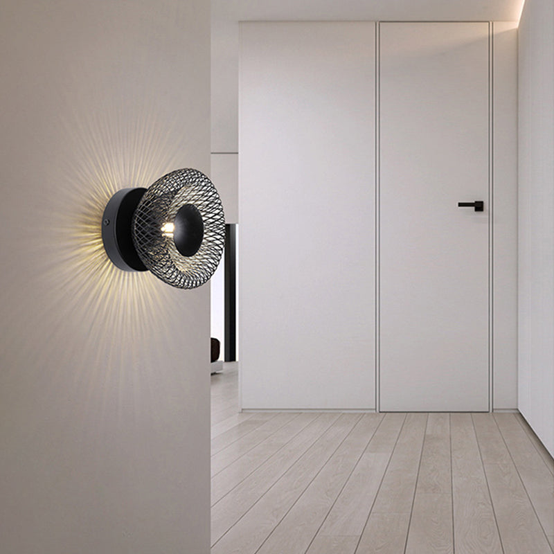 Moderne Væglampe med Elegant Metalfinish Væglamper Tech Butik