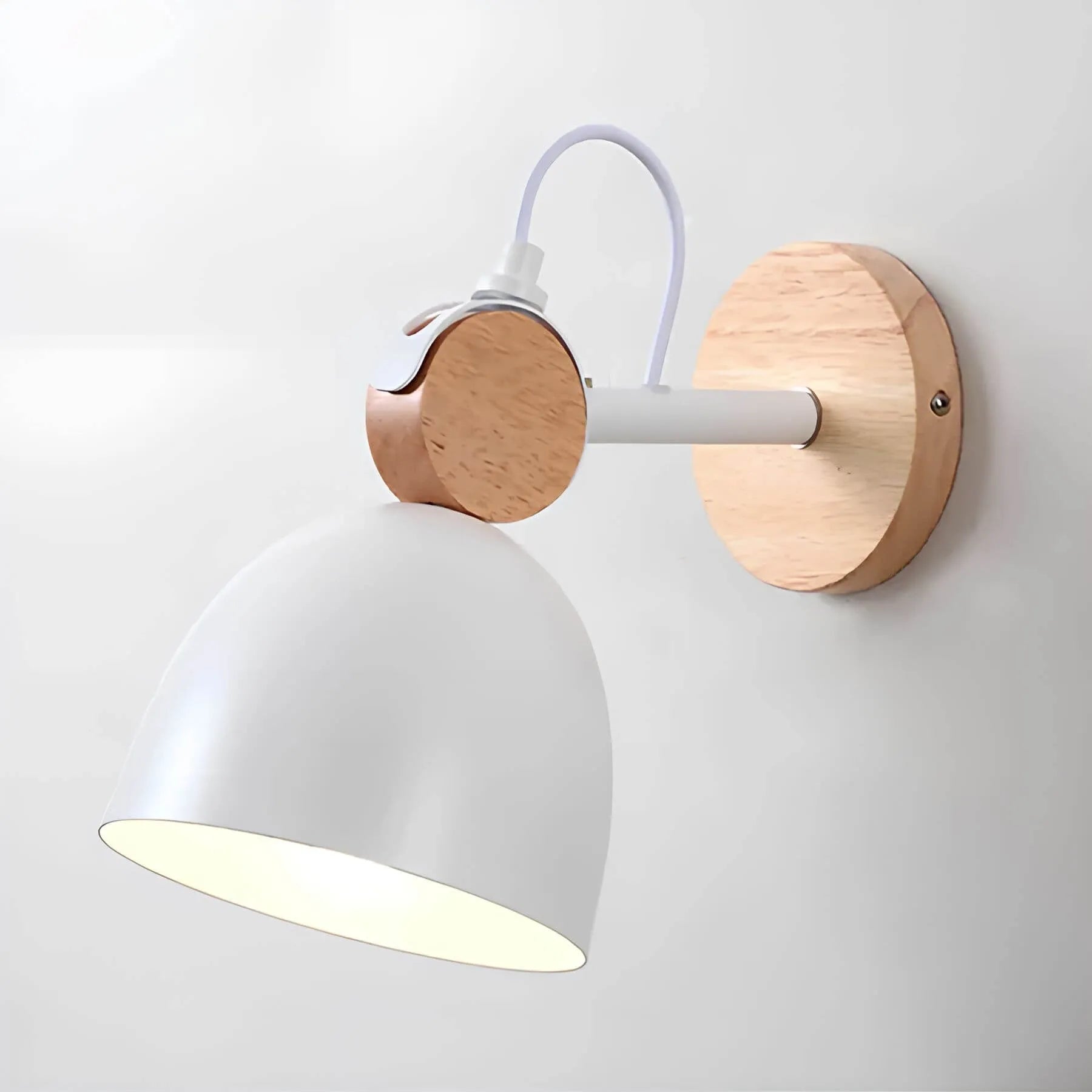 Moderne Væglampe med Justerbart Hoved Væglamper Tech Butik Hvid Varm hvid