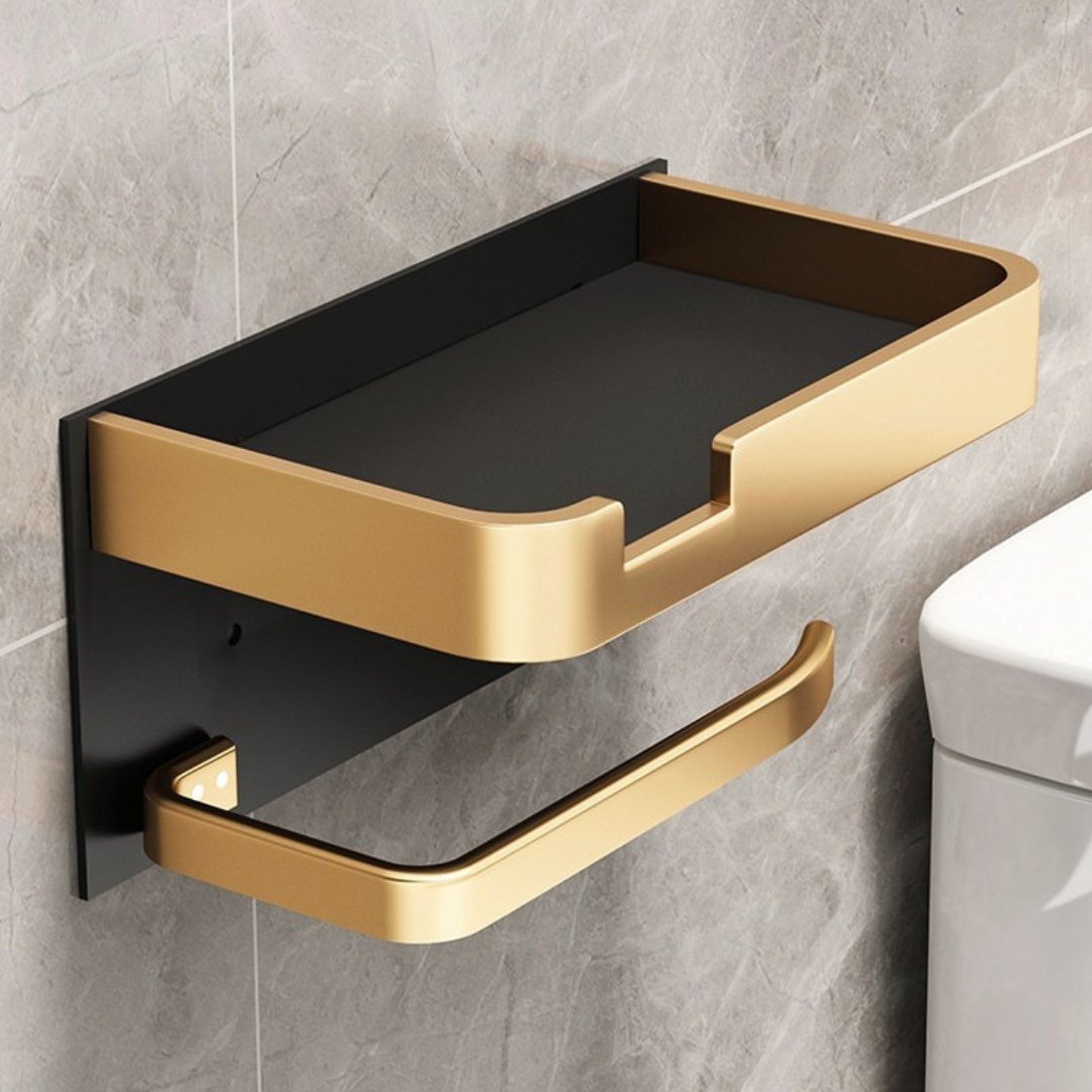 Moderne Vægmonteret Toiletpapirholder med Elegant Finish Toiletpapirholder Tech Butik