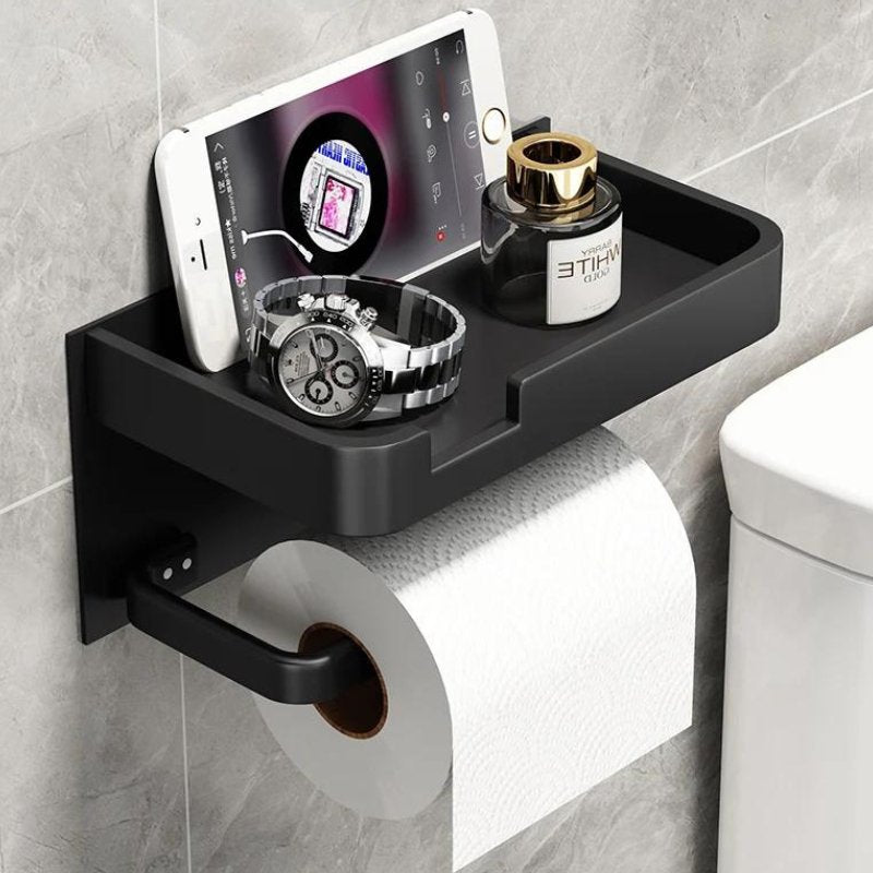 Moderne Vægmonteret Toiletpapirholder med Elegant Finish Toiletpapirholder Tech Butik
