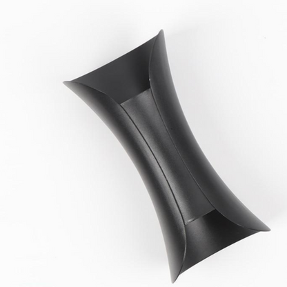 Moderne Vandtæt LED Væglampe til Udendørs og Indendørs Brug Lamp Tech Butik Sort Lille: B6.85cm x H15cm Varm hvid