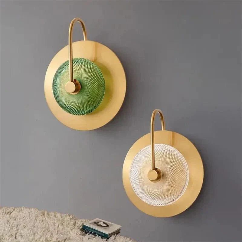 Moderne glas væglampe til soveværelse og stueindretning Væglamper Tech Butik Blanc