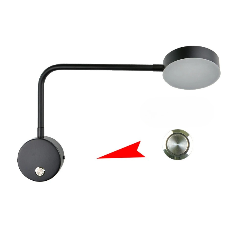 Moderne justerbar LED-væglampe til elegante rum Væglamper Tech Butik Sort A - Med kontakt Kold hvid