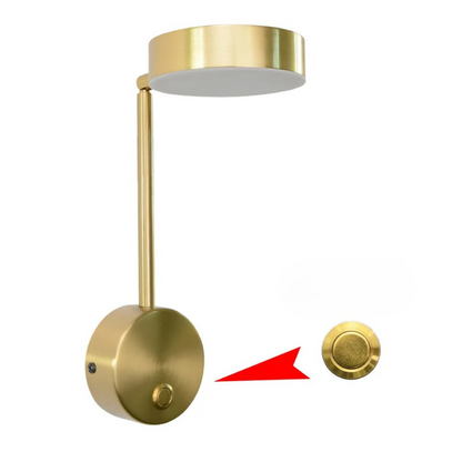 Moderne justerbar LED-væglampe til elegante rum Væglamper Tech Butik Guld A - Med kontakt Kold hvid
