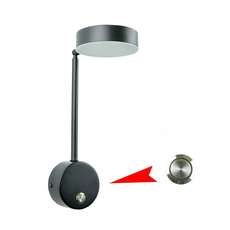 Moderne justerbar LED-væglampe til elegante rum Væglamper Tech Butik Sort B - Med kontakt Kold hvid